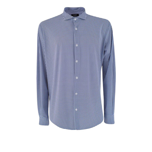 Yes Zee Camicia elegante Camicia Uomo dal taglio classico Blu bianca - Francavilla Moda